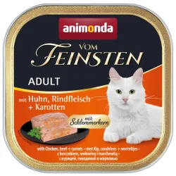 animonda vom Feinsten Adult mit Schlemmerkern 6 x 100 g - Huhn, Rindfleisch & Karotten