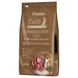 Fitmin dog Purity Senior & Light Reis, Hirsch & Lamm - 2 x 12 kg