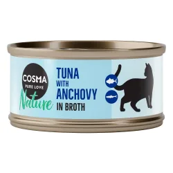 Sparpaket Cosma Nature 48 x 70 g - Thunfisch mit ganzen Sardellen