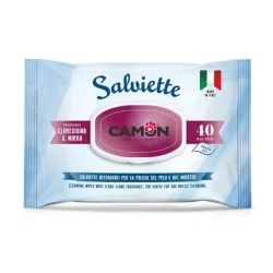 Camon Feuchttücher Fellpflege Hund & Katze 40 Stück - Set: 12 x 40 Stück