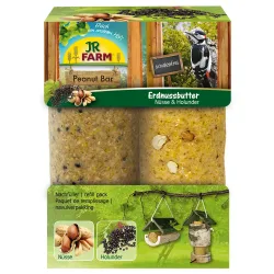 JR Garden Peanut Bar Erdnuss-Turm inkl. Nachfüller - Extra Nachfüller: 2 Stück á 350 g JR Garden Peanut Bar Nüsse & Holunder (OHNE Turm)