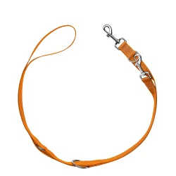 HUNTER Set: Geschirr London Vario Rapid + Führleine London, orange - Geschirr Grösse XXS-XS + Leine 200 cm / 15 mm