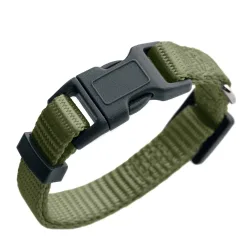 HUNTER Halsband London, olivgrün - Vario Basic Gr.S: 24-36 cm Halsumfang, B 10 mm