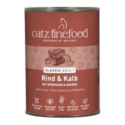 Sparpaket catz finefood 12 x 400 g - Rind & Kalb