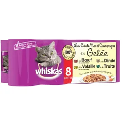 Sparpaket Whiskas La Carte 24 x 390 / 400 g - Meer und Landschaft in Gelee (24 x 390 g)