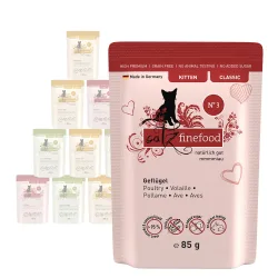 catz finefood Kitten Frischebeutel - Mixpaket 2: 3 Sorten (24 x 85 g)