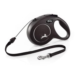 Flexi New Classic Seil schwarz M, 8 m, 20 kg