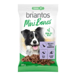 Briantos Mini Bones 200 g ? getreidefrei - mit Ente, Erbse & Cranberry