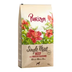 Sparpaket Purizon 2 x 12 kg - Single Meat: Adult Rind mit Hibiskusblüten