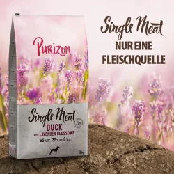 Purizon Single Meat Adult Ente mit Apfel und Lavendelblüten - 12 kg