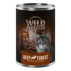 Sparpaket Wild Freedom Adult 12 x 400 g -  Deep Forest - Wild & Huhn