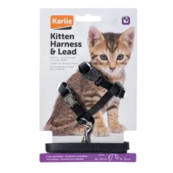 Katzengeschirr für Kätzchen von Karlie - schwarz
