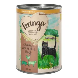 Sparpaket Feringa Country Style Menü 24 x 400 g - Hähnchen, Forelle, Schwein