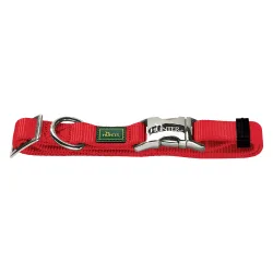 Hunter Halsband Vario Basic Alu-Strong, rot - Gr. XL: 45 - 65 cm Halsumfang
