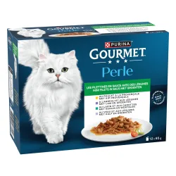Gourmet Perle Gemischte Auswahl 12 x 85 g - Genuss in Sauce (4 Sorten)