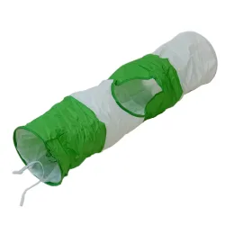 Katzentunnel Raupe - Ø 24 cm x L 100 cm (Farbe: grün-weiss)