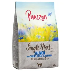 Probiermix Purizon 2 x 400 g - Single Meat Mix: Pute mit Heidekrautblüten + Lachs mit Kornblumenblüten