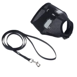 TIAKI Katzengeschirr Comfy mit Leine - Bauchumfang: 30 - 46 cm