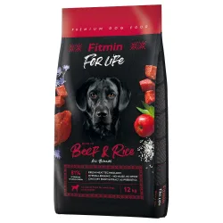 Fitmin Dog for life, Rindfleisch und Reis - 12 kg