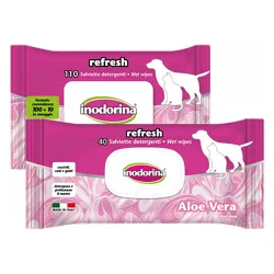Inodorina Aloe Vera wipes - Satz %: 3 x 40 Stück