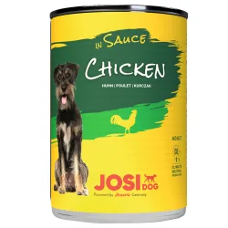 JosiDog Nassfutter in Sosse 12 x 415 g - Huhn