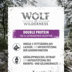 Wolf of Wilderness Senior - Duo-Protein 6 x 800 g - Green Fields - Lamm & Huhn