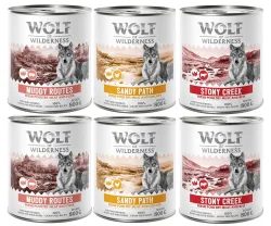 Wolf of Wilderness Senior 6 x 800 g - Mit viel frischem Geflügel  - Mix (3 Sorten)