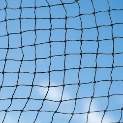 TIAKI Katzenschutznetz mit Drahtverstärkung, schwarz - 6 x 3 m