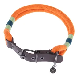 Nomad Tales Spirit Halsband, tangerine - Grösse S: 36 - 40 cm Halsumfang, B 30 mm