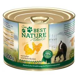 Best Nature Cat Adult 6 x 200 g - Rind, Pute & Karotten