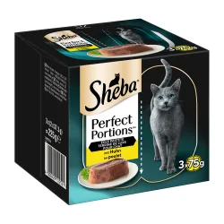 Sparpaket Sheba Perfect Portions 96 x 37,5 g - Pastete mit Huhn