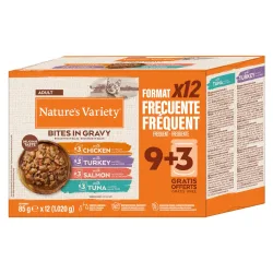 Sparpaket Nature's Variety Bites in Sosse 48 x 85 g - Mix (4 Sorten)