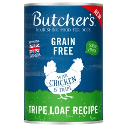 Sparpaket Butcher's Original Getreidefrei für Hunde 48 x 400 g - mit Huhn & Kutteln Pastete