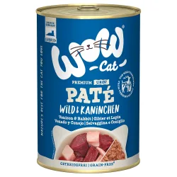 WOW Cat Senior 6 x 400 g - Wild & Kaninchen