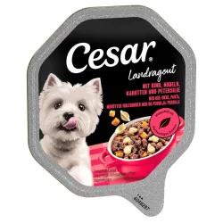 Megapack Cesar Schale 28 x 150 g - Landragout mit Rind, Nudeln und Karotten