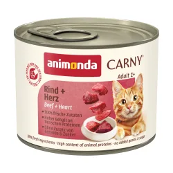 Sparpaket animonda Carny Adult 24 x 200 g - Rind & Herz