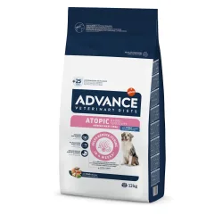 Advance Veterinary Diets 10 g / 12 kg + passendes Nassfutter 400 g gratis! - Atopic mit Forelle 12 kg + Atopic Medium/Maxi 400 g