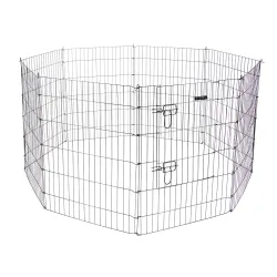Kerbl Pet Gehege mit Türe für Welpen und Kleintiere - 8 Elemente à B 57 x H 78 cm