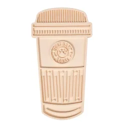 TIAKI Schleckmatte Kaffee Latte - L 30,5 x B 16,7 x H 1,5 cm