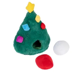 TIAKI Hundespielzeug Geschenkebaum - ca. L 20 x B 12 x H 22,5 cm 