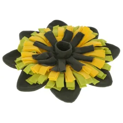 Kerbl Pet Schnüffelteppich Sunflower - gelb/grün Durchmesser: 40 cm