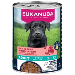 Eukanuba Adult Reich an Rind mit Kürbis - Sparpaket: 24 x 400 g