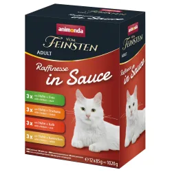 Mixpaket animonda vom Feinsten Adult Raffinesse in Sauce - Mixpaket 2 (4 Sorten, 48 x 85 g)