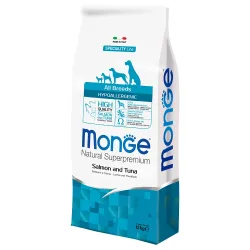 Sparpaket: 2 x 12 kg Monge Natural Superpremium - All Breeds Hypoallergenic Lachs & Thunfisch