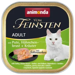 animonda vom Feinsten Adult mit Schlemmerkern 6 x 100 g - Pute, Hühnchenbrust & Kräuter
