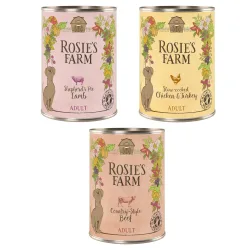 Sparpaket Rosie's Farm Adult 24 x 400 g - Mix 1 (3 Sorten)