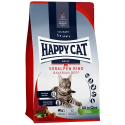HAPPY CAT Culinary Trockenfutter Katze Adult, Voralpen-Rind 10 kg