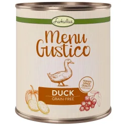Sparpaket Lukullus Menu Gustico 12 x 800 g - Ente mit Karotten, Preiselbeeren und Rosmarin