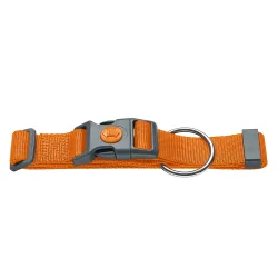 HUNTER Halsband London, orange - Vario Plus Gr.L: 34-56 cm Halsumfang, B 20 mm