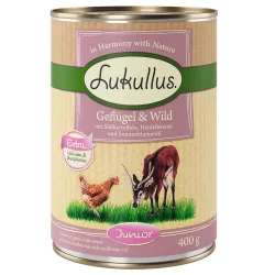 Lukullus Naturkost Junior 6 x 400 g - Huhn & Kalb